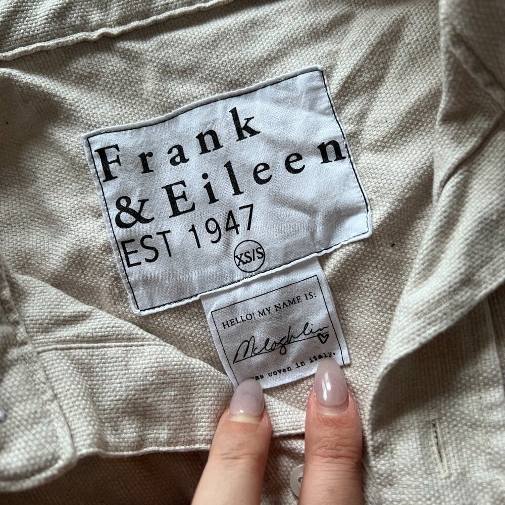 Frank & Eileen McLoghlin Canvas Cotton Button Down Shirt - Picture 7 of 9